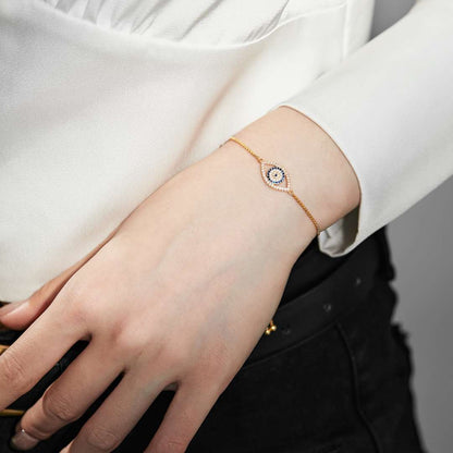 [Elowen Jewels]Dazzling Eye Shape Necklace