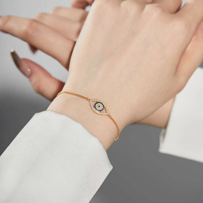 [Elowen Jewels]Dazzling Eye Shape Necklace