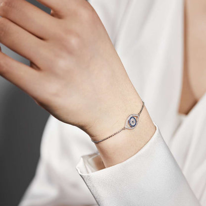 [Elowen Jewels]Dazzling Eye Shape Necklace