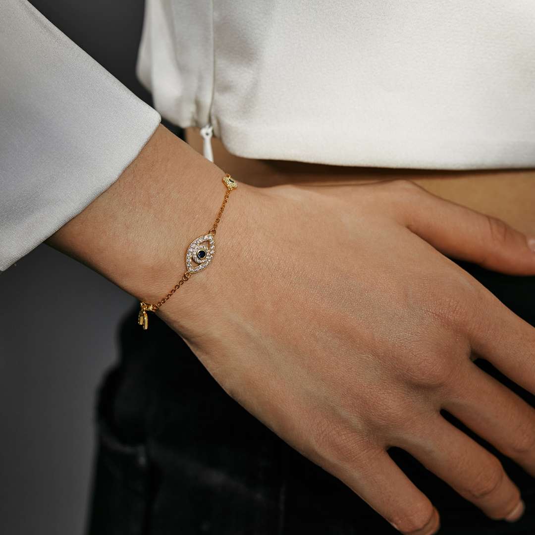 [Elowen Jewels]Dainty Eye Shape Necklace