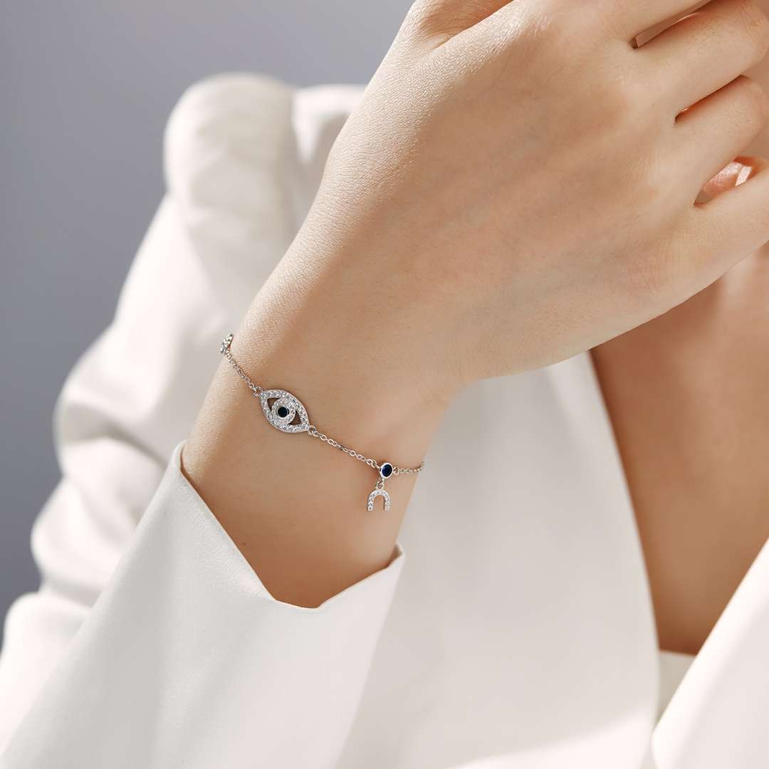 [Elowen Jewels]Dainty Eye Shape Necklace