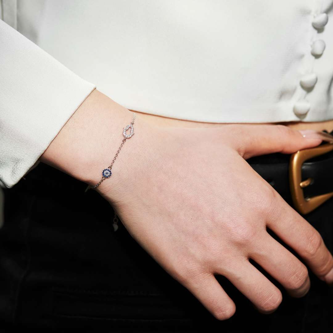 [Elowen Jewels]Gost Shape & Round Shape Necklace