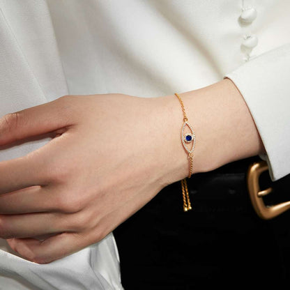 [Elowen Jewels]Devil's Eye Hollow Design Bracelet