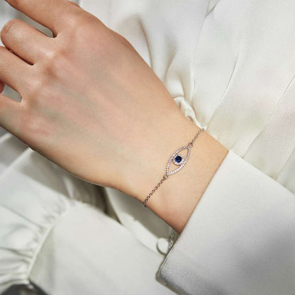 [Elowen Jewels]Devil's Eye Hollow Design Bracelet