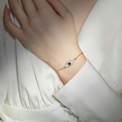 [Elowen Jewels]Devil's Eye Hollow Design Bracelet
