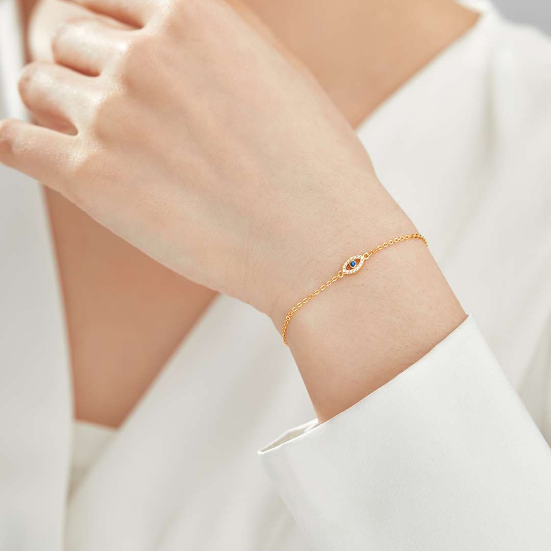 [Elowen Jewels]Evil Eye Shape Necklace