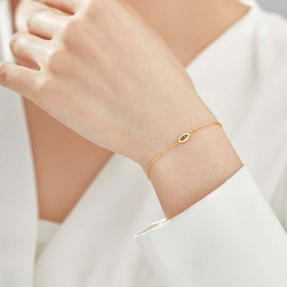 [Elowen Jewels]Evil Eye Shape Necklace