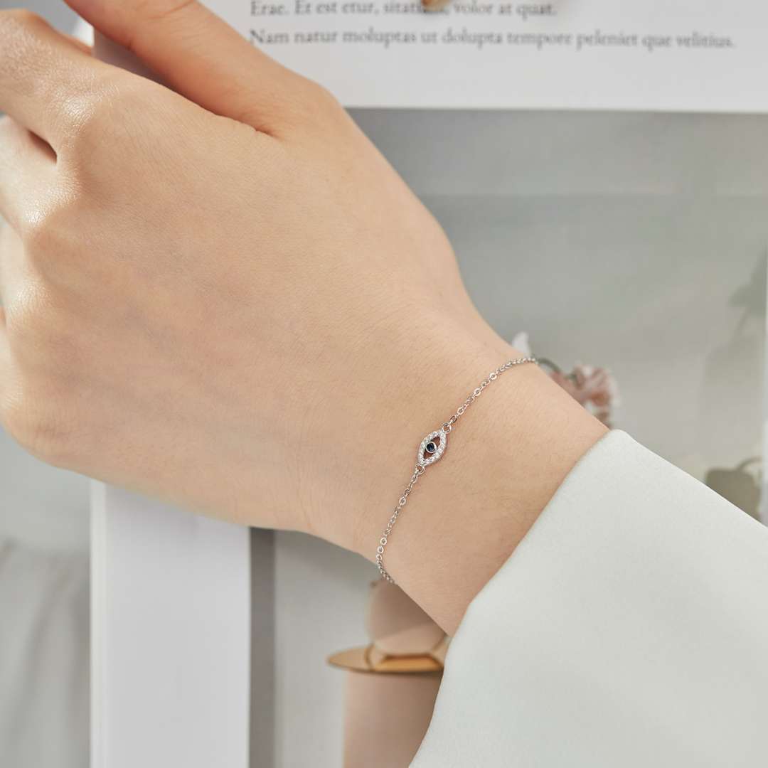 [Elowen Jewels]Evil Eye Shape Necklace