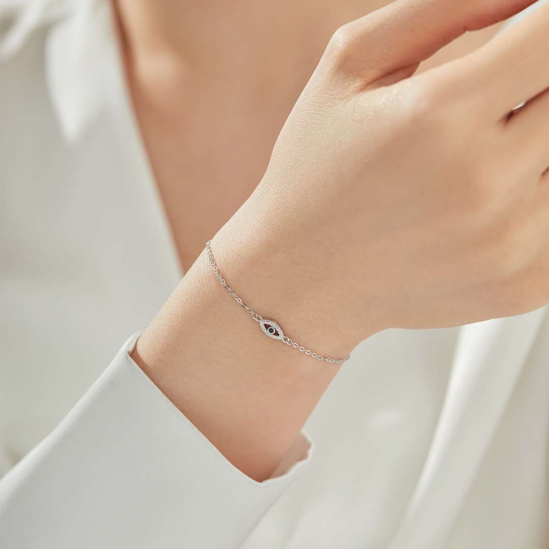 [Elowen Jewels]Evil Eye Shape Necklace