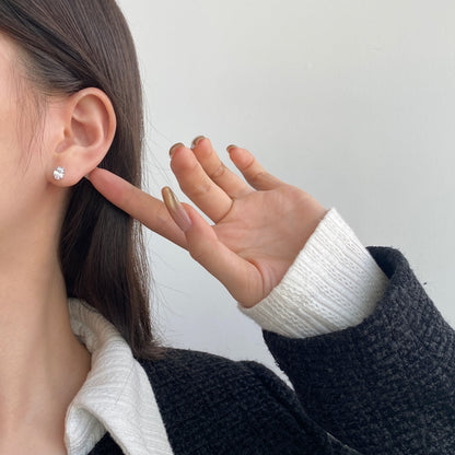 [Elowen Jewels]Oval Classic Dignified Elegant Earrings