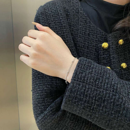 [Elowen Jewels]Delicate Bead Double Layer Bracelet