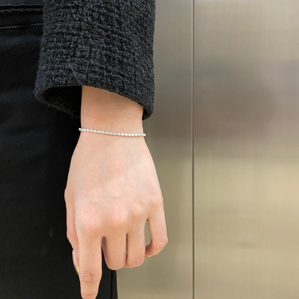 [Elowen Jewels]Elegant Emerald Cut Daily Bracelet