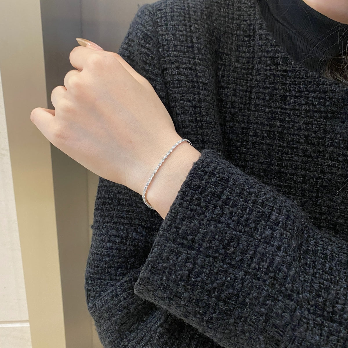 [Elowen Jewels]Elegant Emerald Cut Daily Bracelet