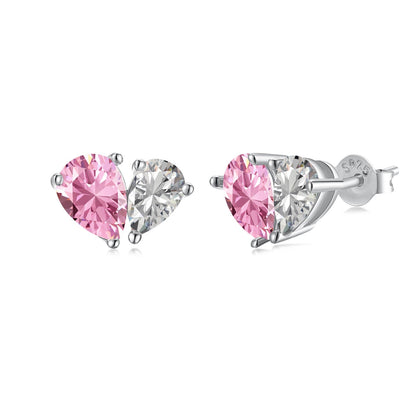 [Elowen Jewels]Dazzling Elegant Heart Cut Lover Earrings