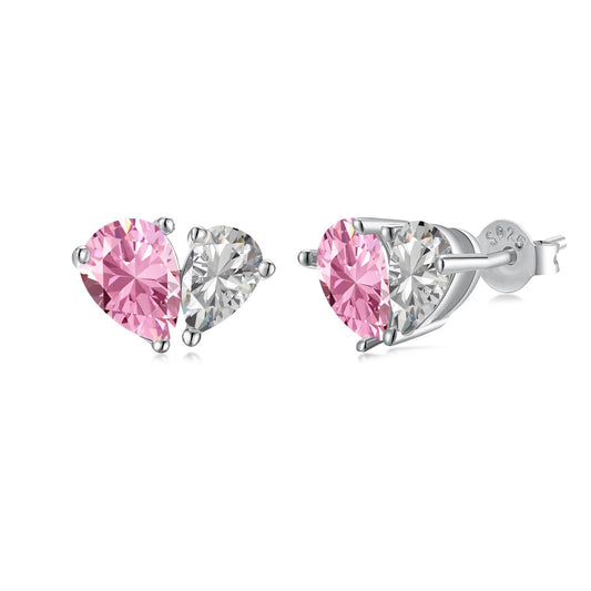 [Elowen Jewels]Dazzling Elegant Heart Cut Lover Earrings