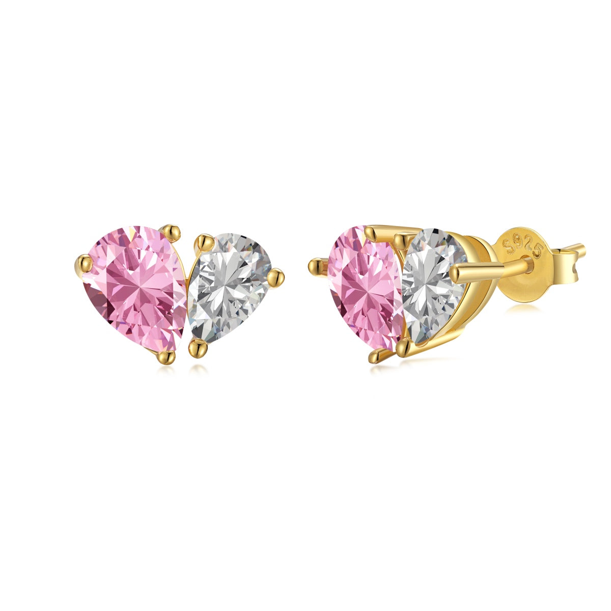 [Elowen Jewels]Dazzling Elegant Heart Cut Lover Earrings