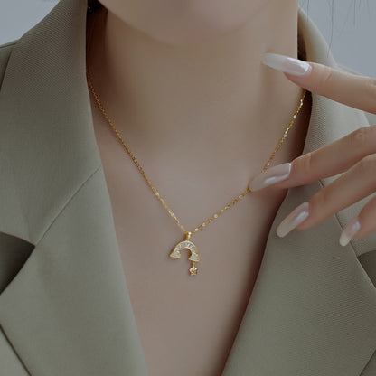 [Elowen Jewels]Unique Rainbow Star Necklace