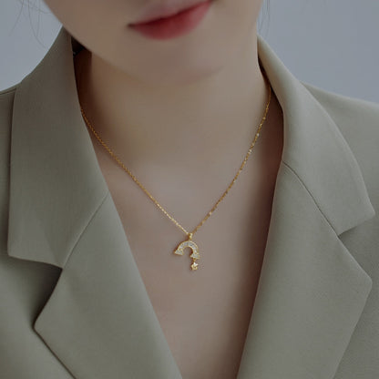 [Elowen Jewels]Unique Rainbow Star Necklace