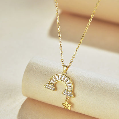 [Elowen Jewels]Unique Rainbow Star Necklace