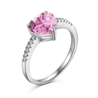 [Elowen Jewel]2.0 Carat Dazzling Lustrous Heart Cut Lover Ring