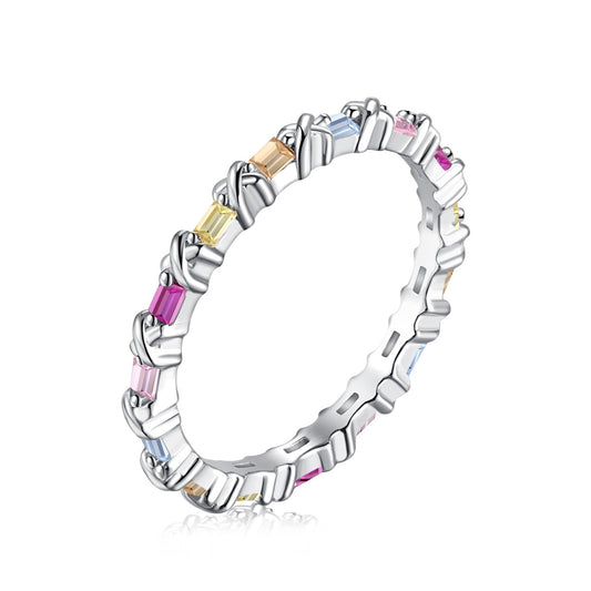 [Elowen Jewels]Charming Colorful Round Cut Daily Ring