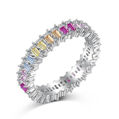 [Elowen Jewels]Splashy Ornate Emerald Cut Cocktail Ring