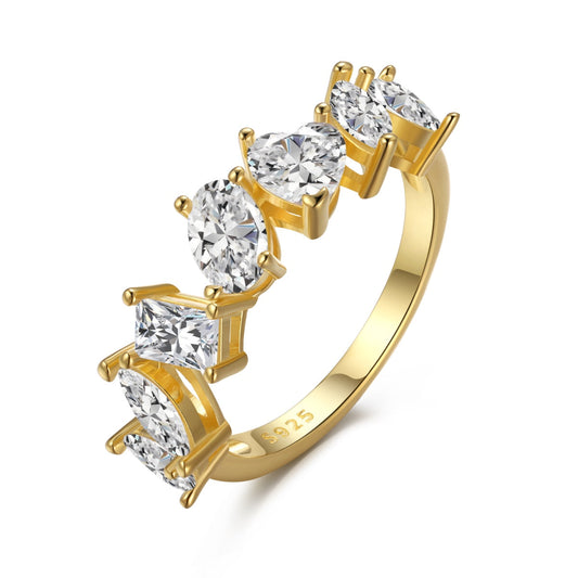 [Elowen Jewels]Delicate Multi Cut Ring