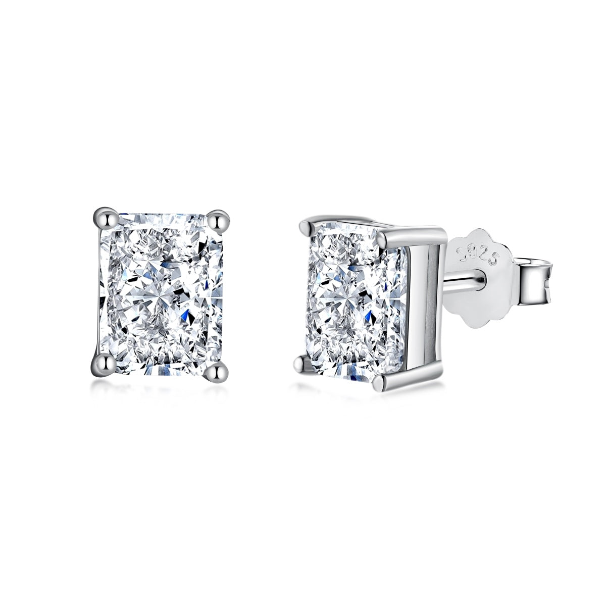 [Elowen Jewels]Radiant Luxurious Princess Cut Daily Earrings