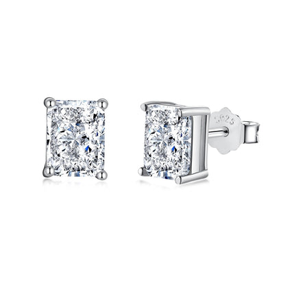 [Elowen Jewels]Radiant Luxurious Princess Cut Daily Earrings