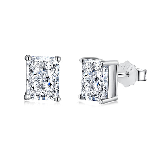 [Elowen Jewels]Radiant Luxurious Princess Cut Daily Earrings