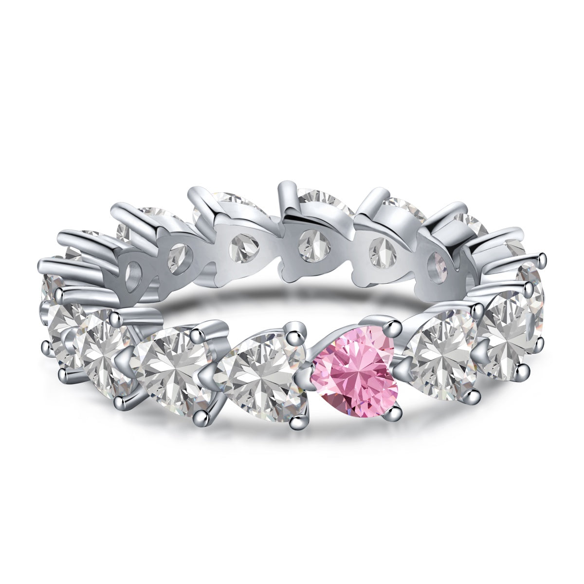 [Elowen Jewels]0.25 Carat Radiant Romance Heart Cut Lover Ring
