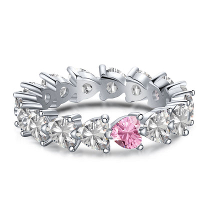 [Elowen Jewels]0.25 Carat Radiant Romance Heart Cut Lover Ring