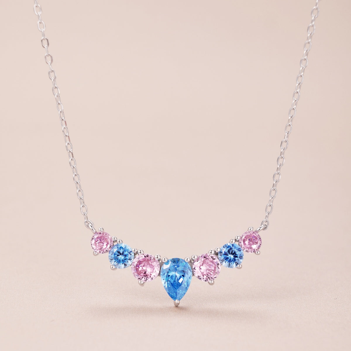 [Elowen Jewels]Dainty Colorful Heart Necklace