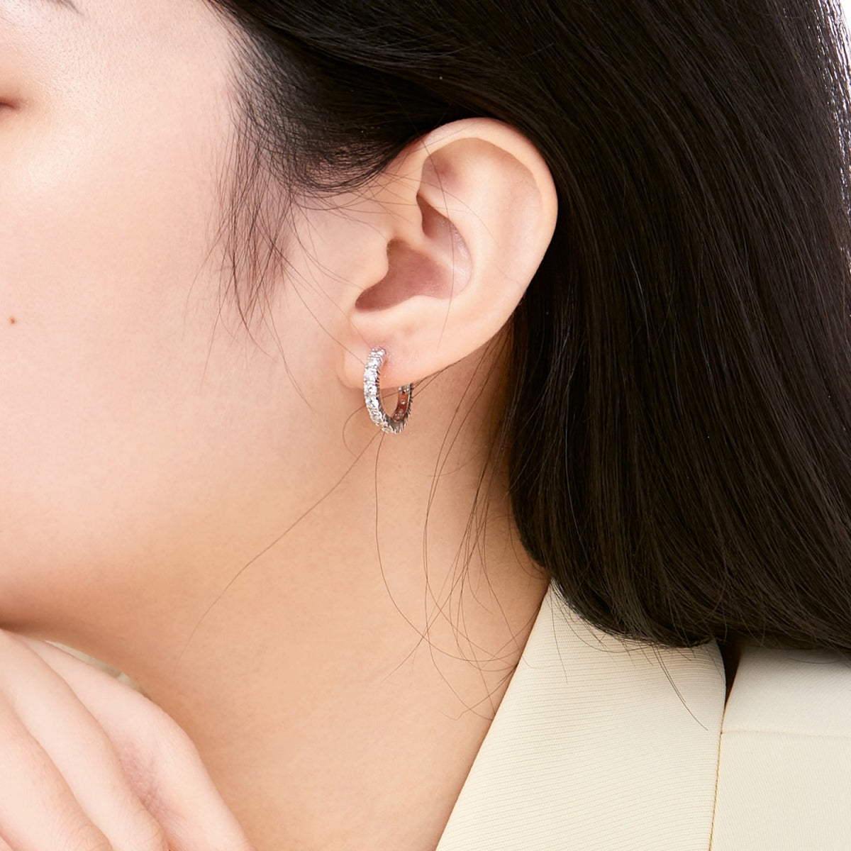 [Elowen Jewels]Radiant Colorful Round Cut Earrings