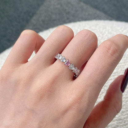 [Elowen Jewels]0.25 Carat Radiant Romance Heart Cut Lover Ring