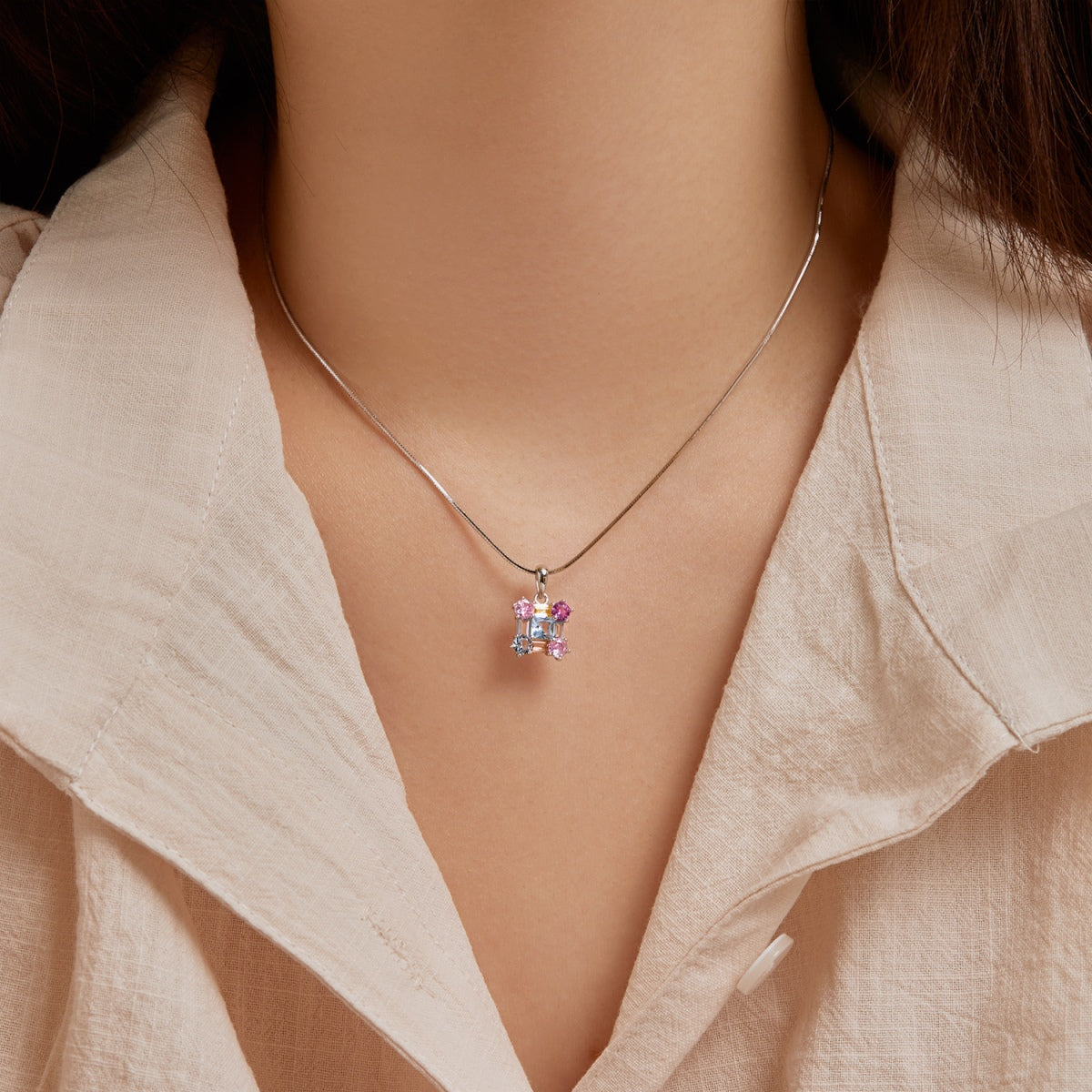 [Elowen Jewels]Gorgeous Multi Colorful Necklace