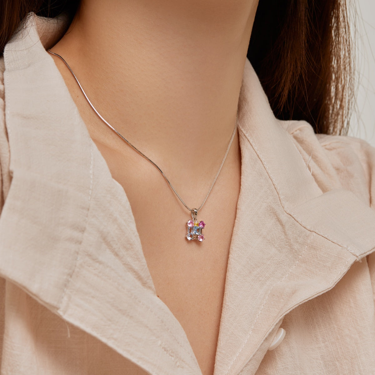 [Elowen Jewels]Gorgeous Multi Colorful Necklace