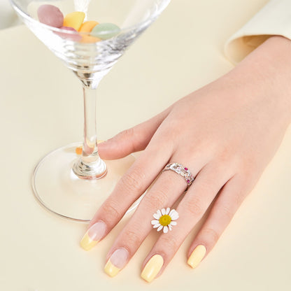 [Elowen Jewels]Sparkling Vibrant Emerald Cut Daily Ring