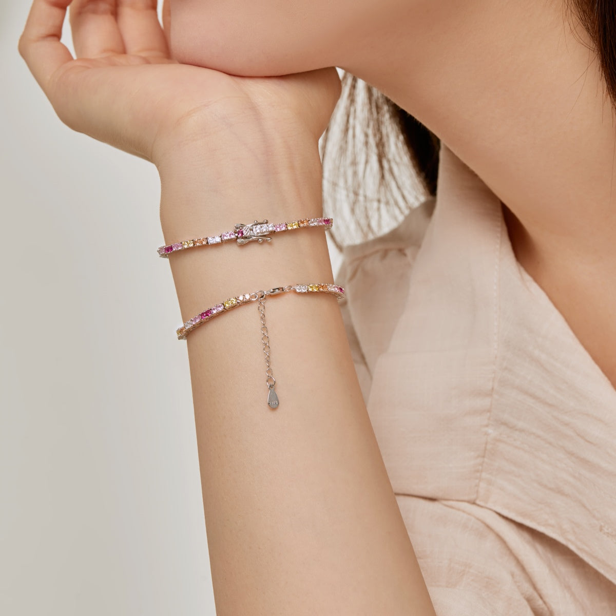 [Elowen Jewels]Delicate Romantic Heart Shape Lover Bracelet