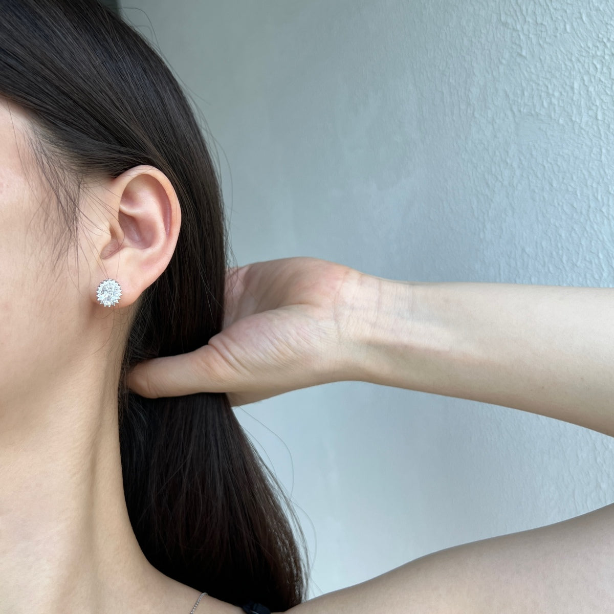 [Elowen Jewels]Delicate Radiant Oval Cut Daily Earrings