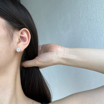 [Elowen Jewels]Delicate Radiant Oval Cut Daily Earrings