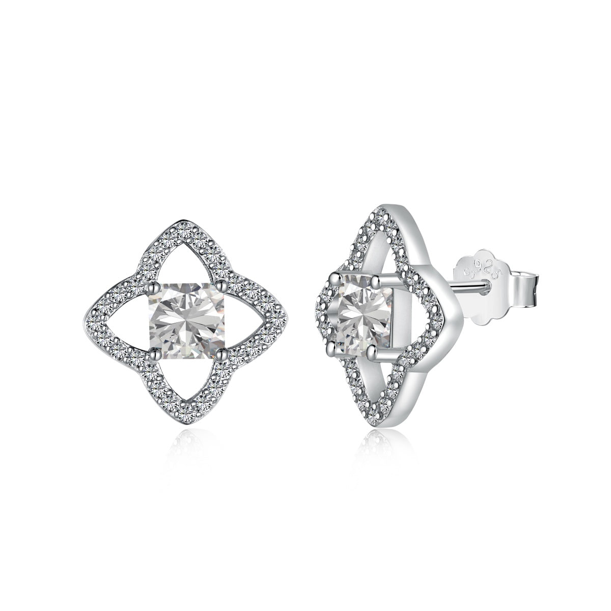 [Elowen Jewels]Elegant Star Shape Princess Cut Daily Earrings