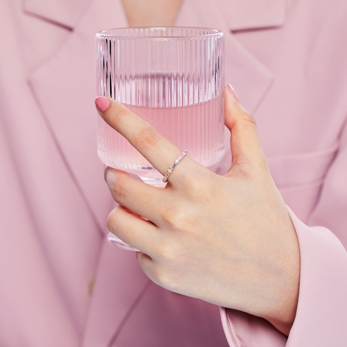 [Elowen Jewels]Lively In Shades Elegant Radiant Cut Daily Ring