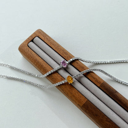 [Elowen Jewels]0.75 Carat Exquisite Oval Cut Daily Bracelet