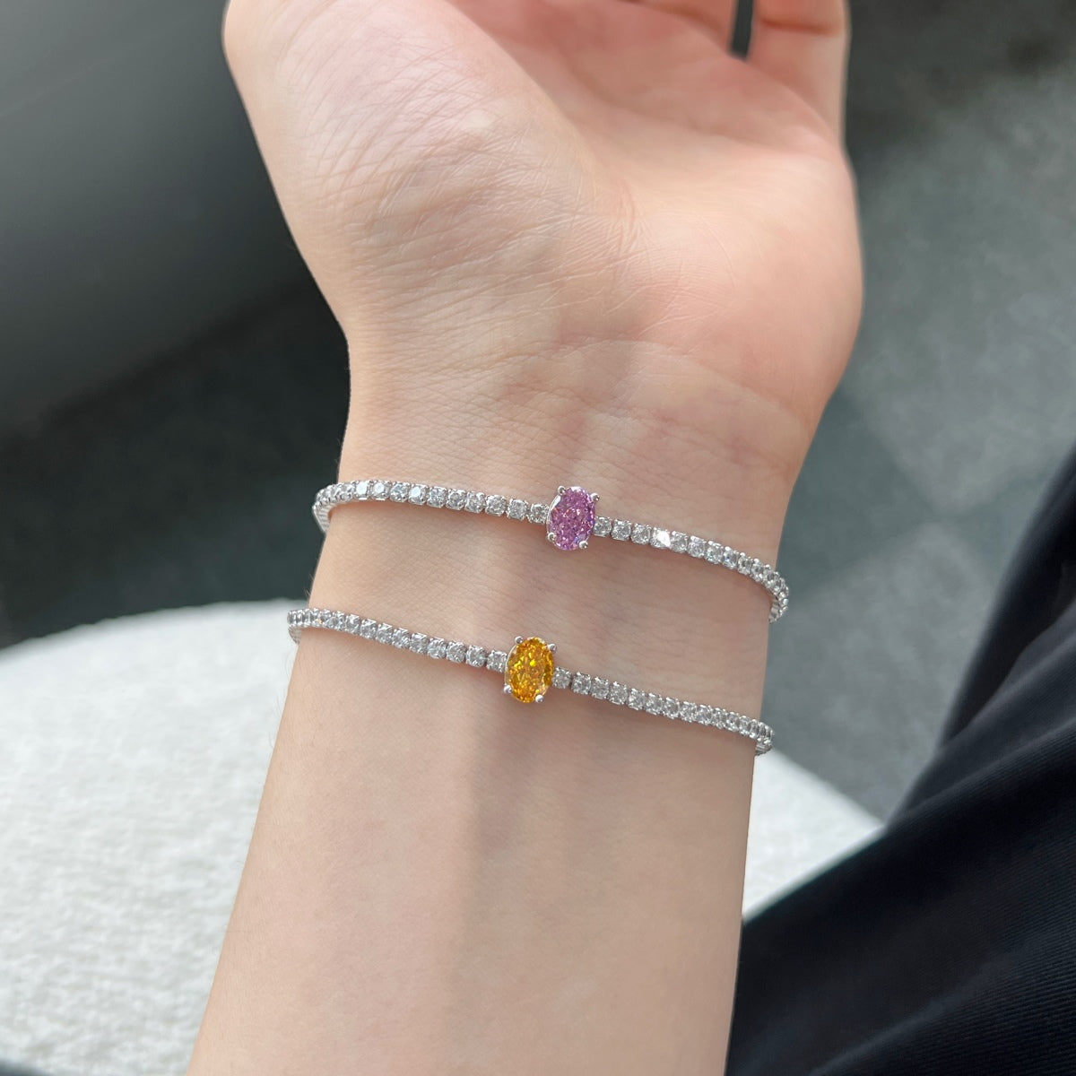 [Elowen Jewels]0.75 Carat Exquisite Oval Cut Daily Bracelet