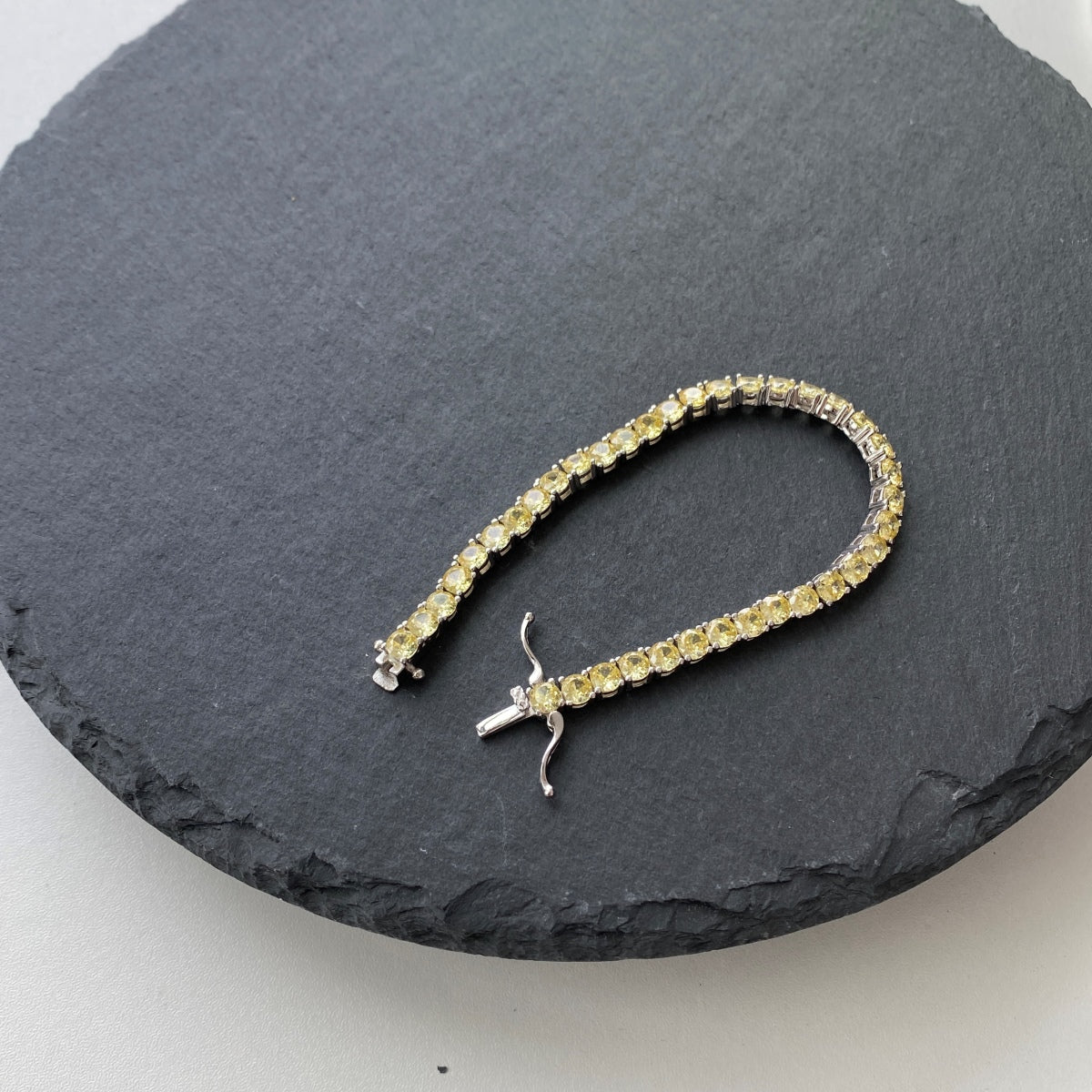 [Elowen Jewels]Ornate Dazzling Round Cut Tennis Bracelet
