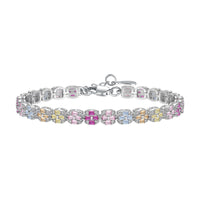 [Elowen Jewel]Delicate Colorful Emerald Cut Daily Bracelet