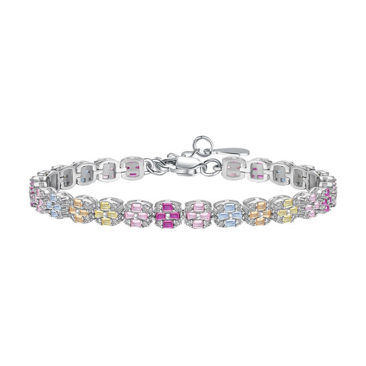 [Elowen Jewels]Delicate Colorful Emerald Cut Daily Bracelet