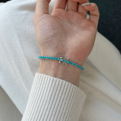 [Elowen Jewels]Dainty Charming Round Cut Tennis Bracelet