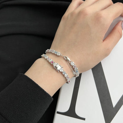 [Elowen Jewels]Dazzling Radiant Multi Cut Daily Bracelet